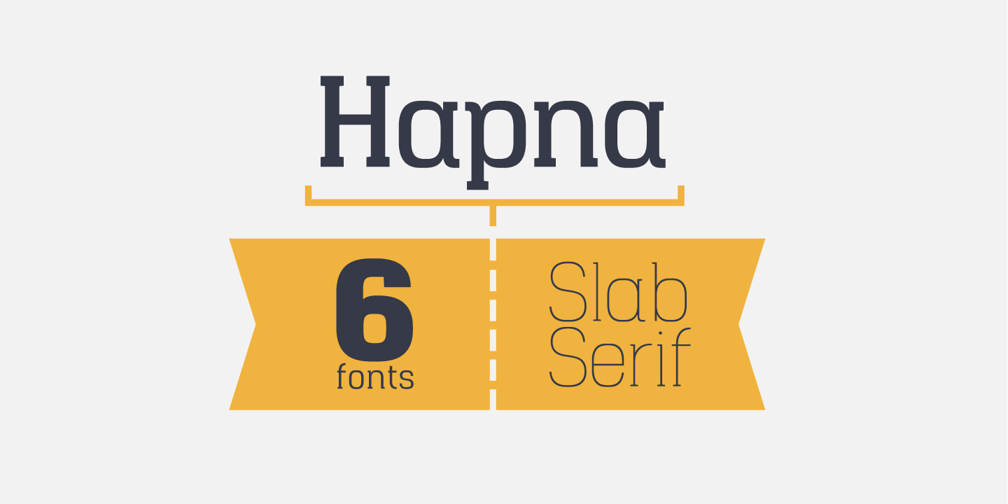 Przykładowa czcionka Hapna Slab Serif #1